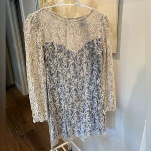 Mimi Chica Cream Lace Dress